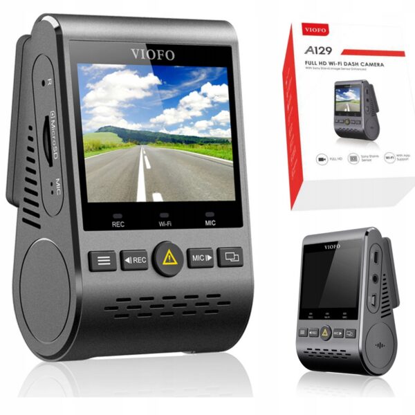 Kamera samochodowa A129-G marki VIOFO z aktywnym uchwytem GPS i WiFi