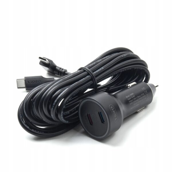 Zasilacz samochodowy D6000 USB-C VIOFO A329/A329S/A229 Ultra 12-24V 3,5m