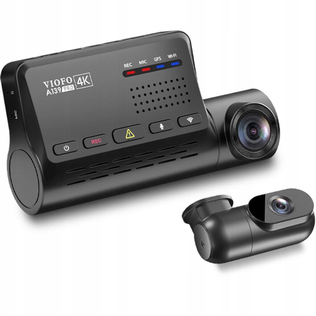 Wideorejestrator VIOFO A139 PRO 2CH z dwiema kamerami 4K oraz FULL HD i filtrem polaryzacyjnym CPL