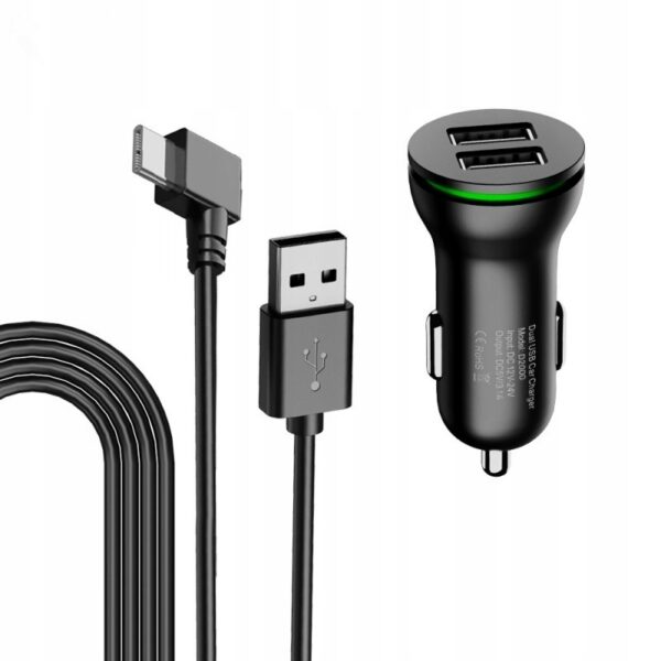 Zasilacz samochodowy USB-C VIOFO 12-24V 5V/3A 3,5m