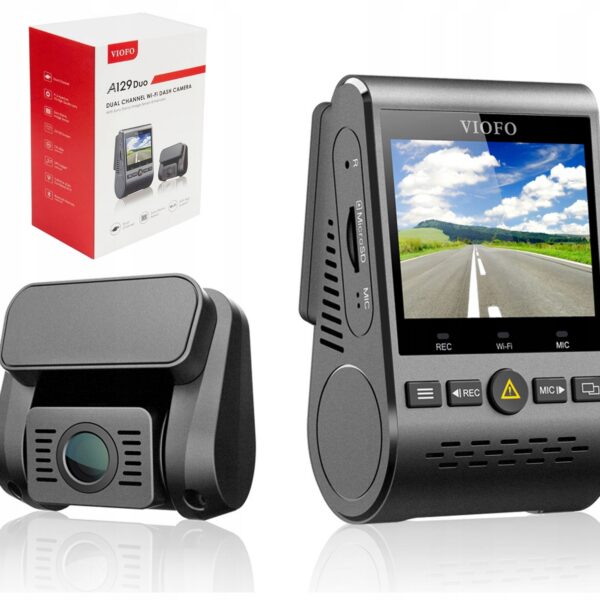 Wideorejestrator samochodowy VIOFO A129 DUO z dwiema kamerami FULL HD i matrycą SONY STARVIS IMX291