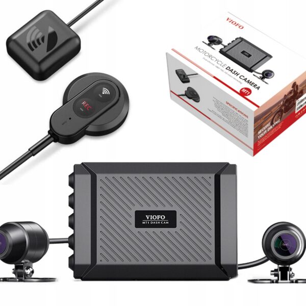 Dwukanałowa kamera motocyklowa VIOFO MT1 DUO z pilotem przewodowym i modułem GPS